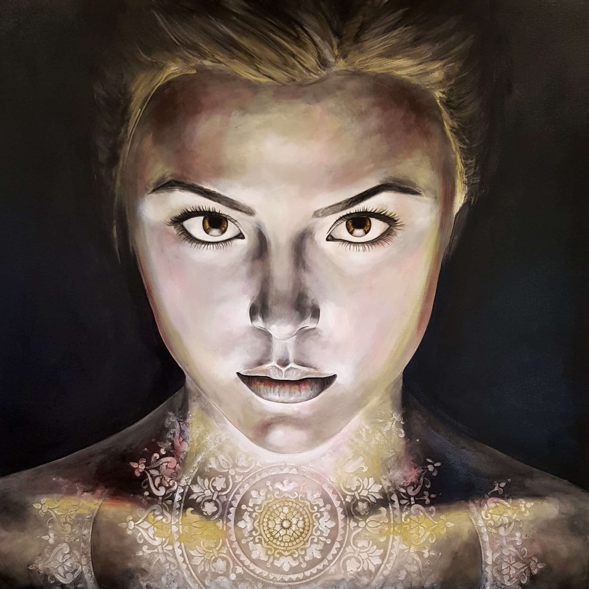 Isabelle Filion Oeuvre original - Peinture 42x42 Incandescent