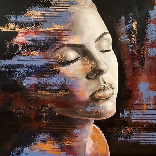 Isabelle Filion Oeuvre original - Peinture 42x42 La traversée