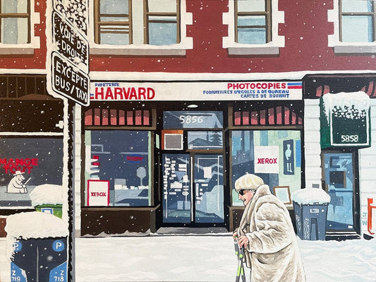 Jason Wasserman Oeuvre original - Peinture 12x16 Papeterie