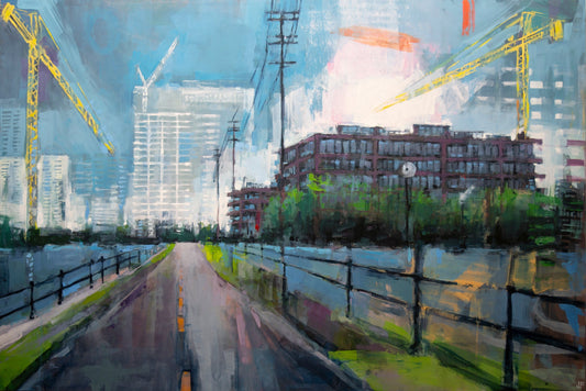 Jeremy Price Oeuvre original - Peinture 40x60 Canal Dream Number Five