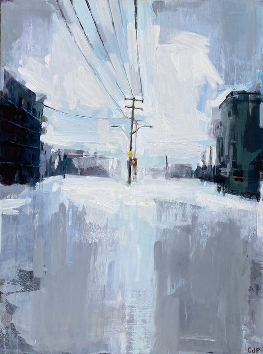 Jeremy Price Oeuvre original - Peinture 48x36 Hot Lap