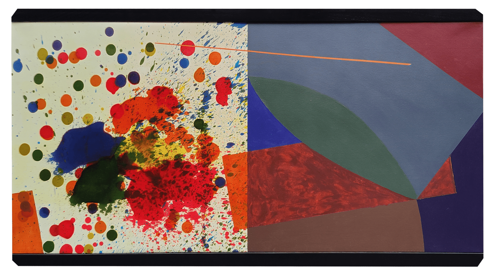 John Kokkinos Oeuvre original - Peinture 29.5x53 Crystal Clear