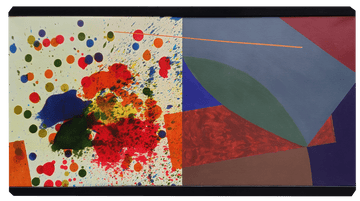 John Kokkinos Oeuvre original - Peinture 29.5x53 Crystal Clear