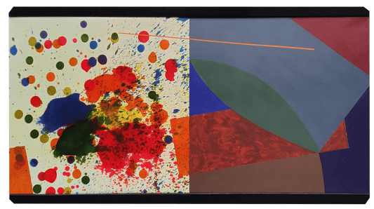 John Kokkinos Oeuvre original - Peinture 29.5x53 Crystal Clear