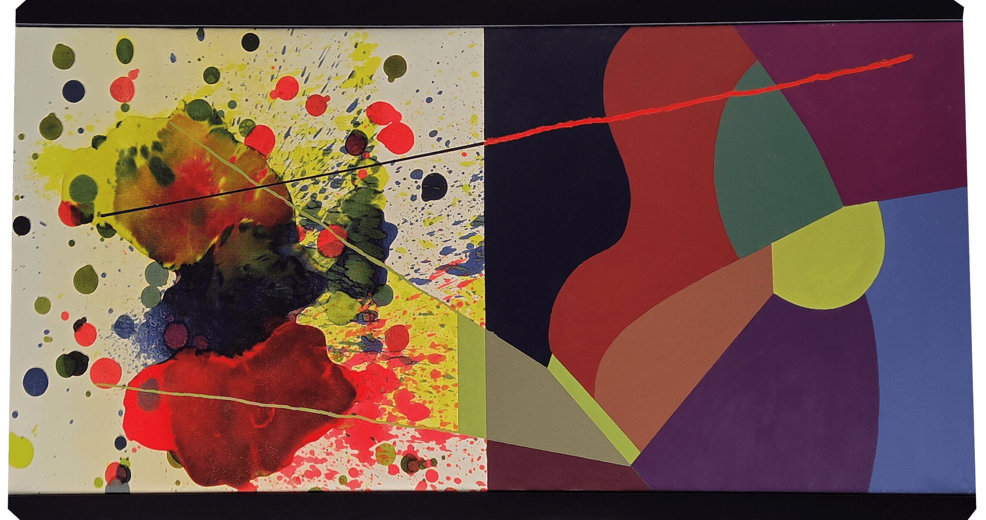 John Kokkinos Oeuvre original - Peinture 29.5x53 Radiant