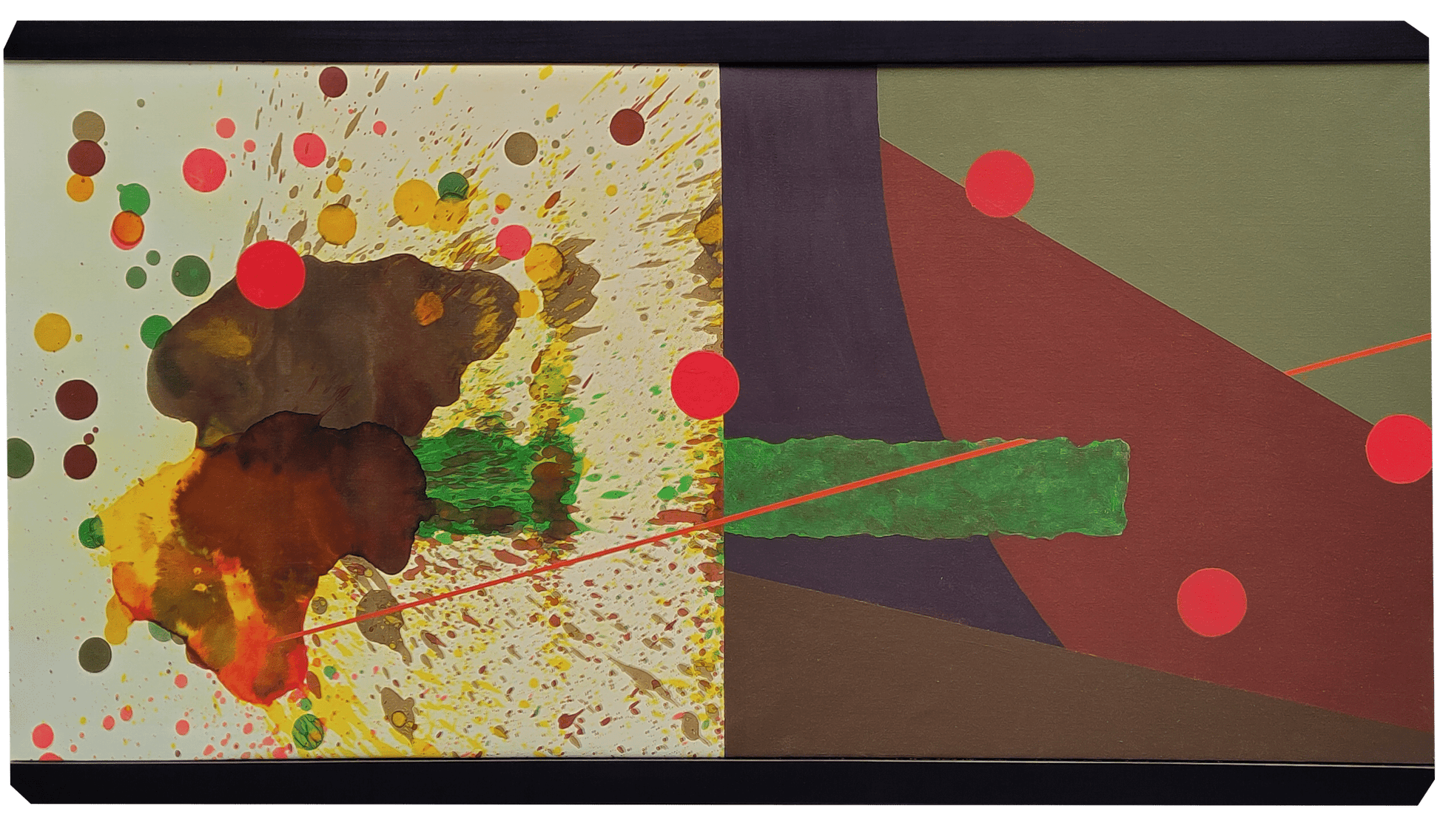 John Kokkinos Oeuvre original - Peinture 29.5x53 Ride