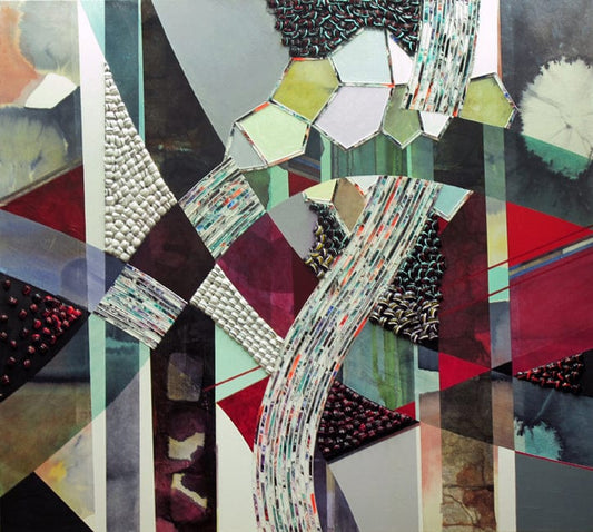 John Kokkinos Oeuvre original - Techniques mixtes 43x48 Transport Layer