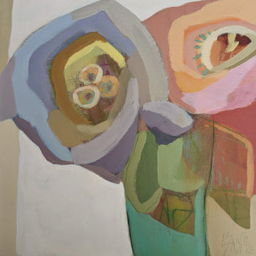 Luce Sanacore Oeuvre original - Peinture 12x12 Sous un rayon de miel