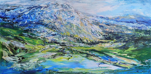 Manon Marchand Oeuvre original - Peinture 30x60 Ça passe à travers nous