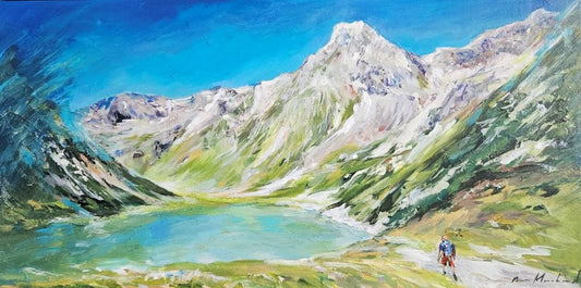 Manon Marchand Oeuvre original - Peinture 12x24 Journée lumineuse