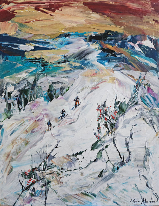 Manon Marchand Oeuvre original - Peinture 18x14 Passion partagée