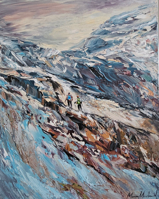 Manon Marchand Oeuvre original - Peinture 20x16 Soleil levant