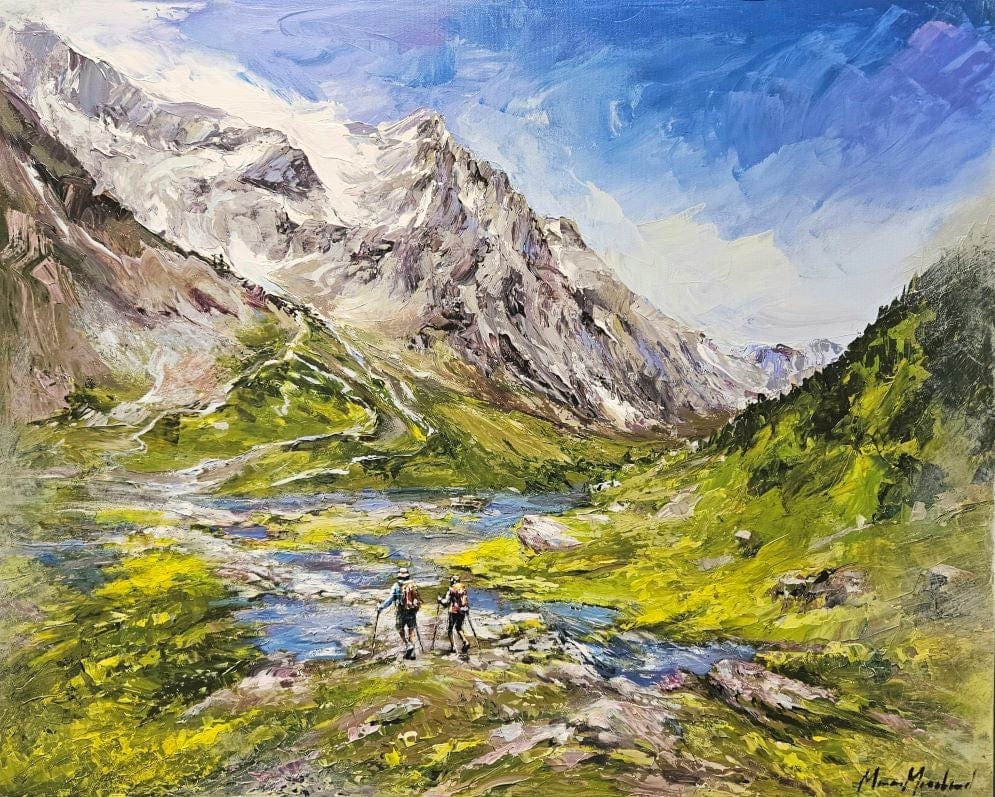 Manon Marchand Oeuvre original - Peinture 24x30 Terre de lumière