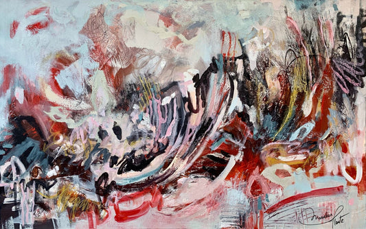 Mariclair Plante Oeuvre original - Peinture 30x48 Enmène-moi loin