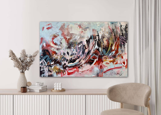 Mariclair Plante Oeuvre original - Peinture 30x48 Enmène-moi loin