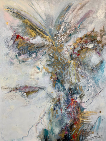 Mariclair Plante Oeuvre original - Peinture 40x30 Parfois je rêve de m'envoler