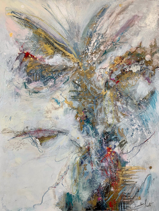 Mariclair Plante Oeuvre original - Peinture 40x30 Parfois je rêve de m'envoler