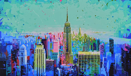 Marnier Oeuvre original - Peinture 36x60 The Big Apple