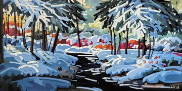 Martine Chassé Oeuvre original - Peinture Pause hivernale 5