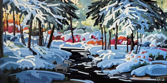 Martine Chassé Oeuvre original - Peinture Pause hivernale 5