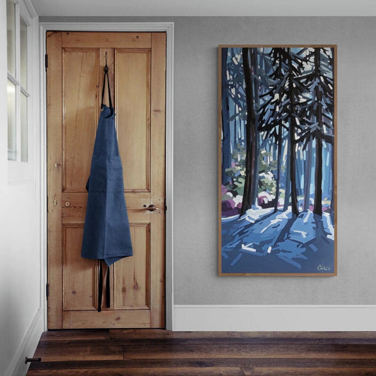 Martine Chassé Oeuvre original - Peinture 60x30 Sous le charme de l'hiver 13