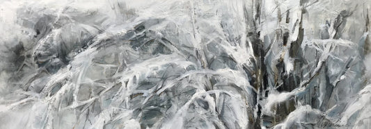 Martine Cloutier Oeuvre original - Peinture 18x50 Fraîcheur