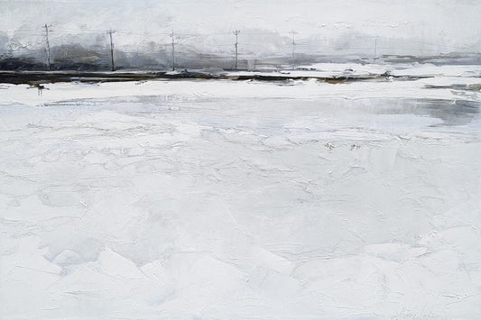 Martine Cloutier Oeuvre original - Peinture 40x60 La grande ligne