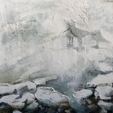 Martine Cloutier Oeuvre original - Peinture 20x20 Les bécasses
