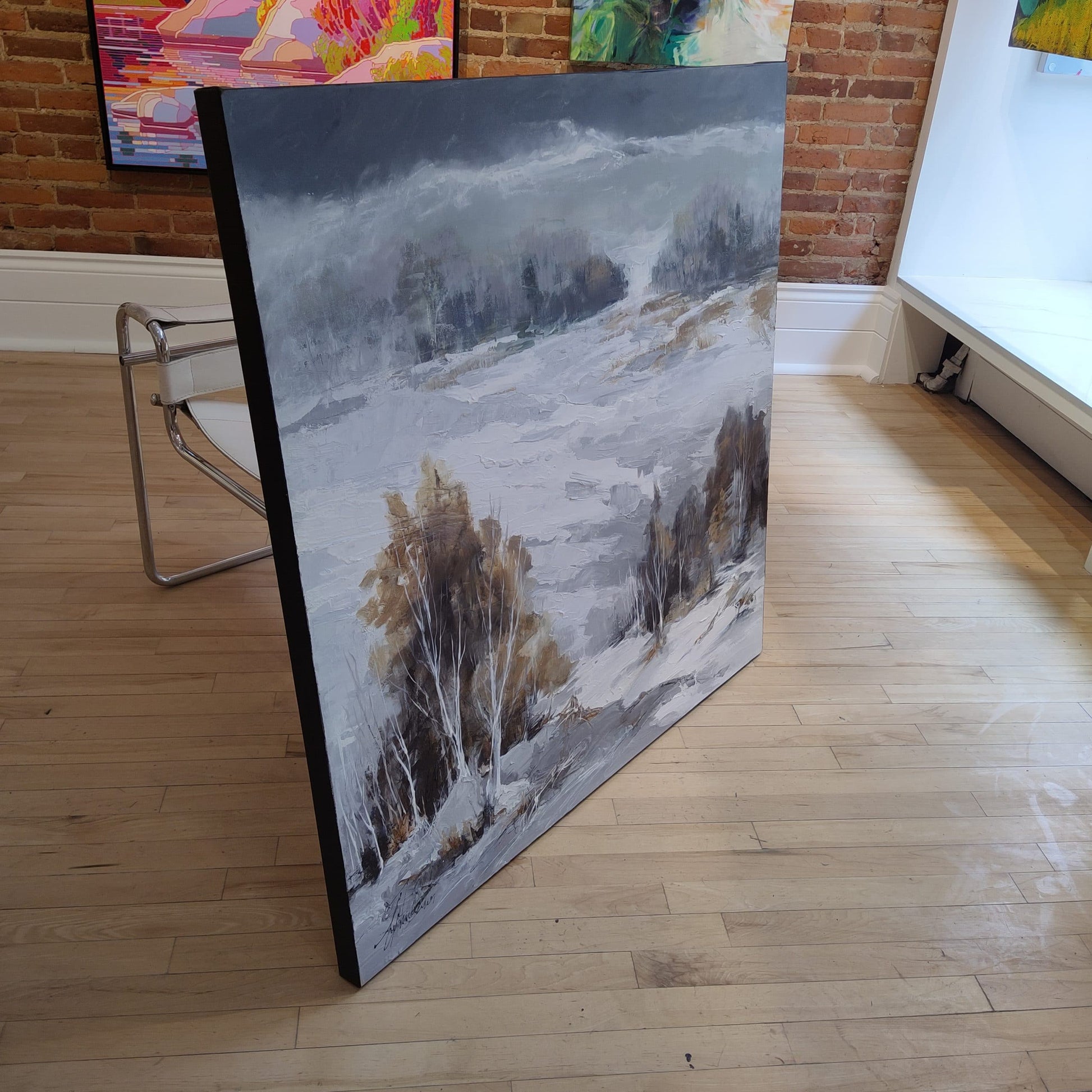 Martine Cloutier Oeuvre original - Peinture 40x40 St-Andrien