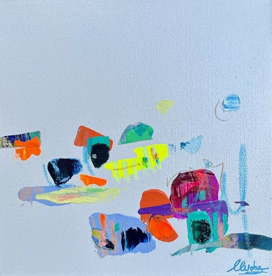 Nabz Oeuvre original - Peinture 12x12 Glimmer Of Hope