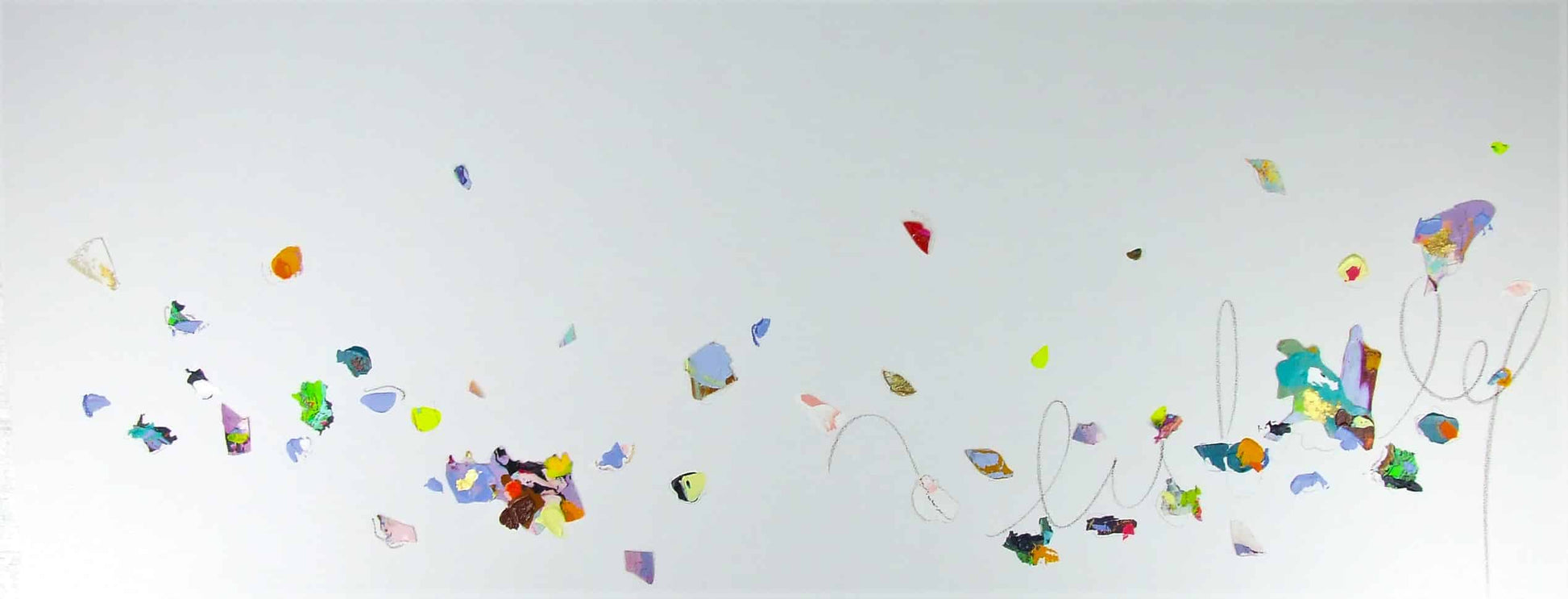 Nabz Oeuvre original - Peinture 24x60 Light Hearted
