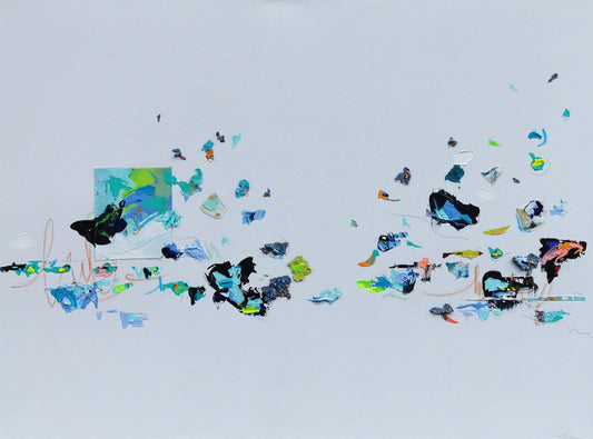Nabz Oeuvre original - Peinture 30x40 Noevegian Sea
