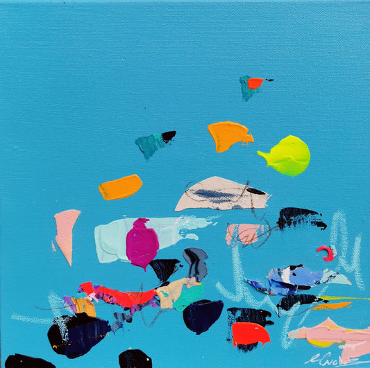 Nabz Oeuvre original - Peinture 12x12 Pacific Cost