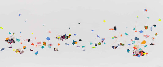 Nabz Oeuvre original - Peinture 30x72 Peaceful Spring