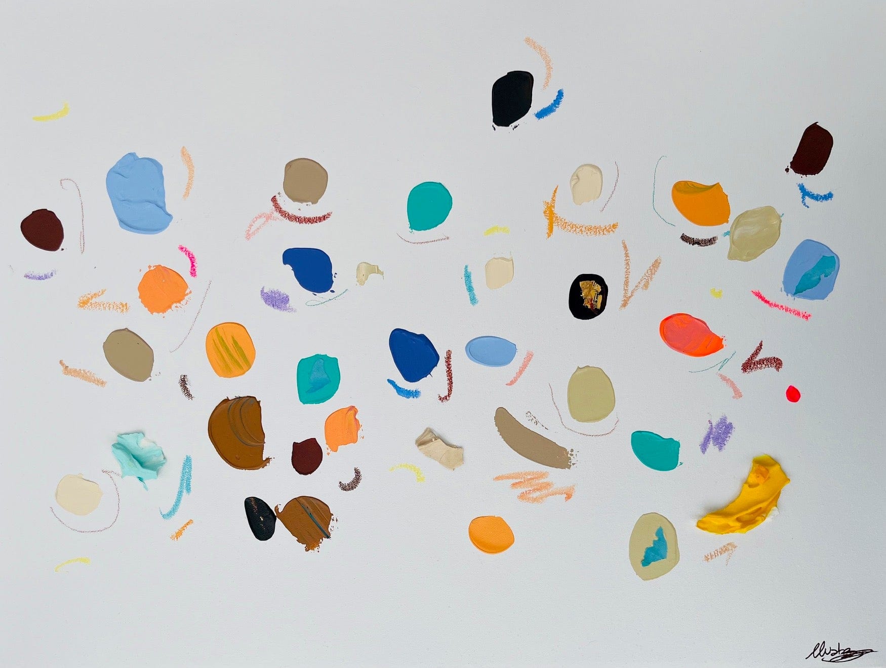 Nabz Oeuvre original - Peinture 18x24 Pink 320