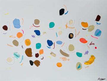 Nabz Oeuvre original - Peinture 18x24 Pink 320