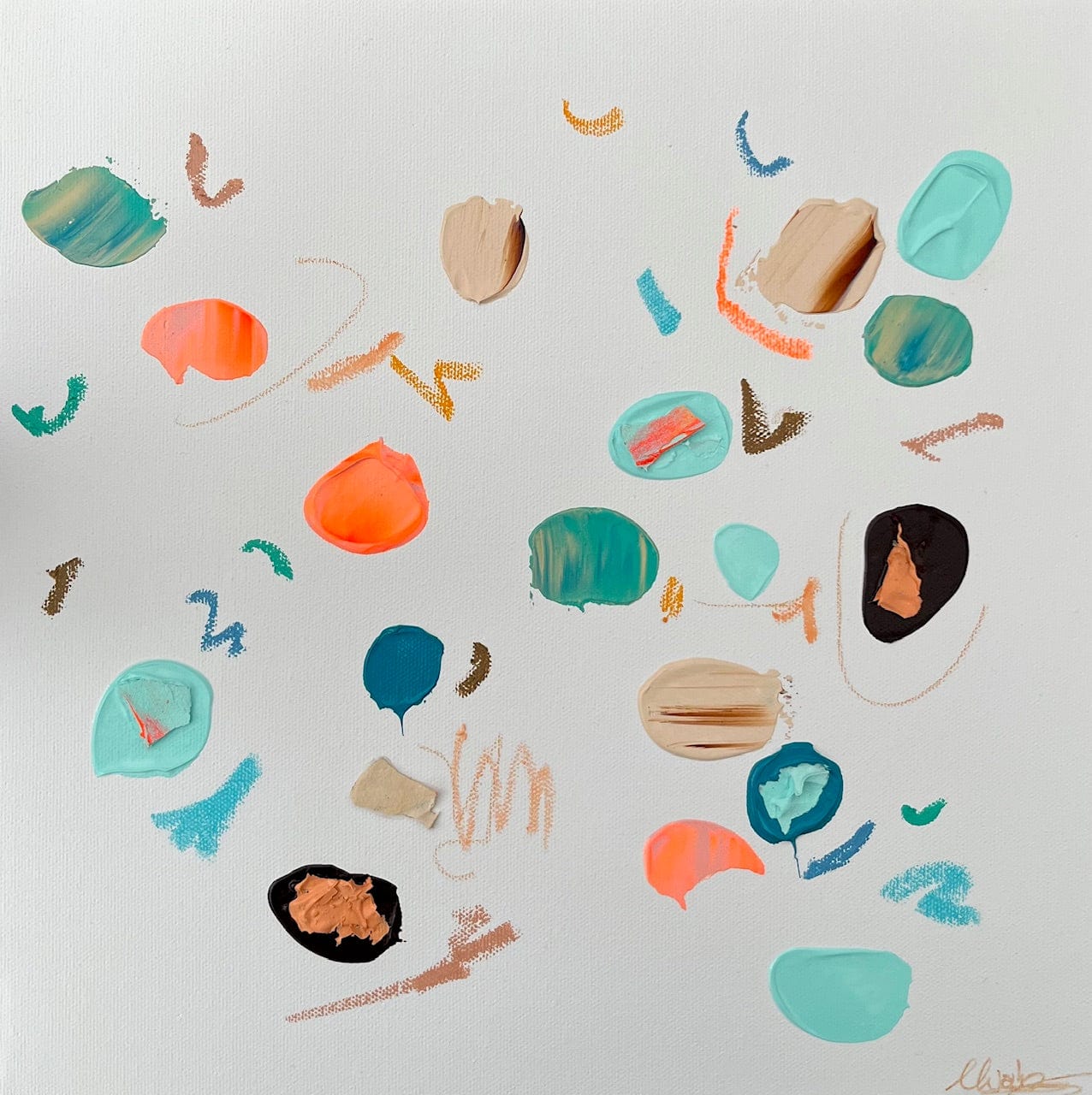 Nabz Oeuvre original - Peinture 12x12 Sea Vibe