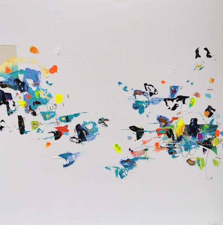 Nabz Oeuvre original - Peinture 48x48 Sundown Orez Lisbon