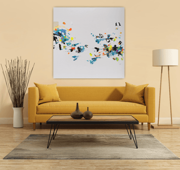 Nabz Oeuvre original - Peinture 48x48 Sundown Orez Lisbon