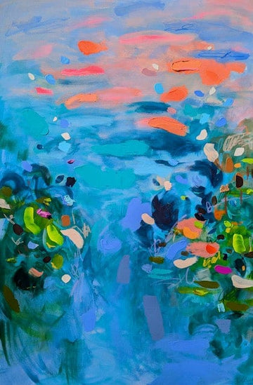 Nabz Oeuvre original - Peinture 60x40 Sunset at the Marsh