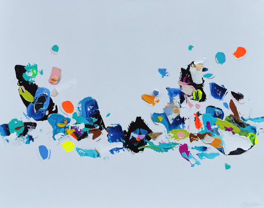 Nabz Oeuvre original - Peinture 24x30 Through The Waves