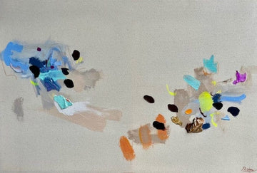 Nabz Oeuvre original - Peinture 24x36 Warm Gray and Calm