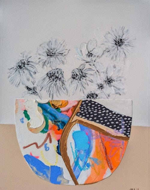 Nabz Oeuvre original - Techniques mixtes 18x14 Les pots 22