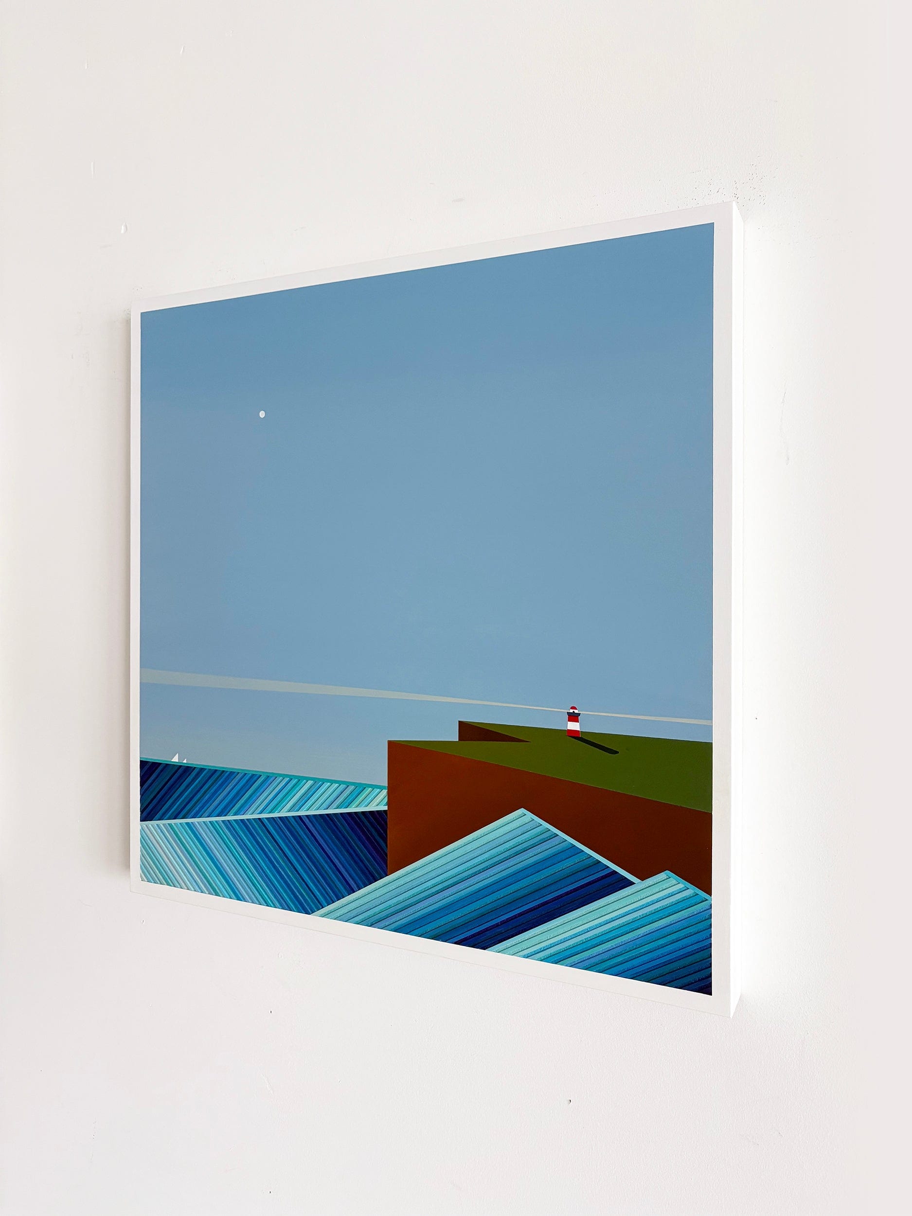 Patrick Déziel Oeuvre original - Peinture 24x24 Gardien de la mer