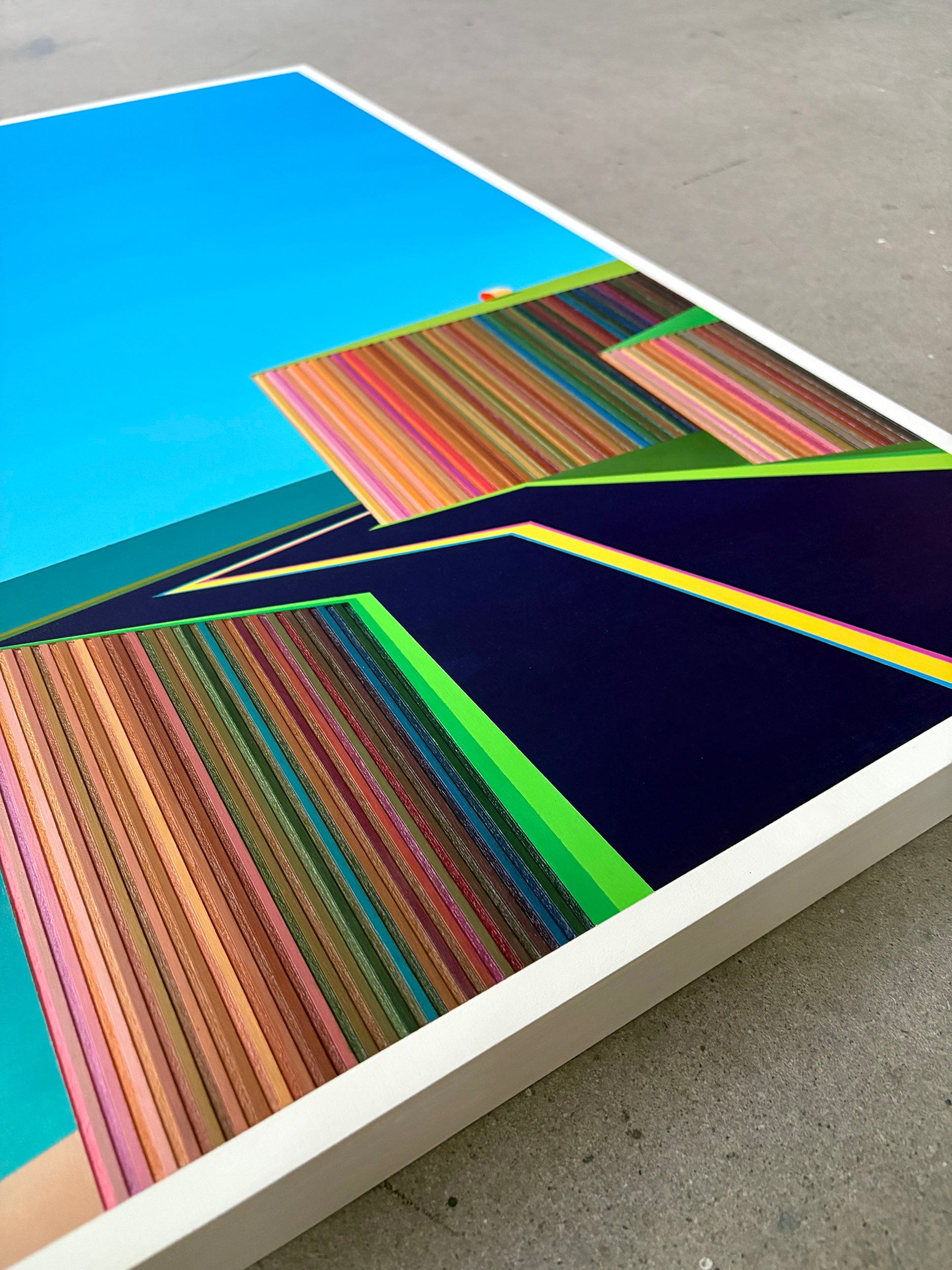 Patrick Déziel Oeuvre original - Peinture 36x24 Route côtière