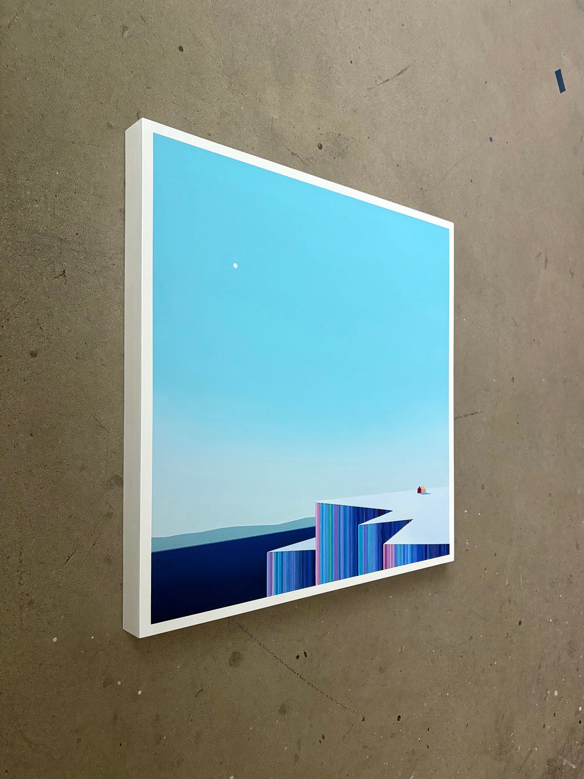 Patrick Déziel Oeuvre original - Peinture 24x24 Svalbard