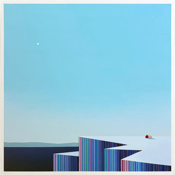 Patrick Déziel Oeuvre original - Peinture 24x24 Svalbard