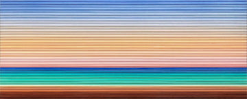 Patrick Déziel Oeuvre original - Techniques mixtes 24x60 Bora Bora