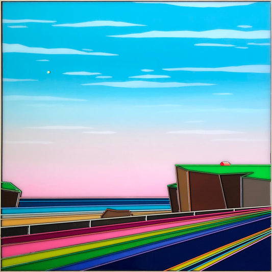 Patrick Déziel Oeuvre original - Techniques mixtes 36x36 Eldorado