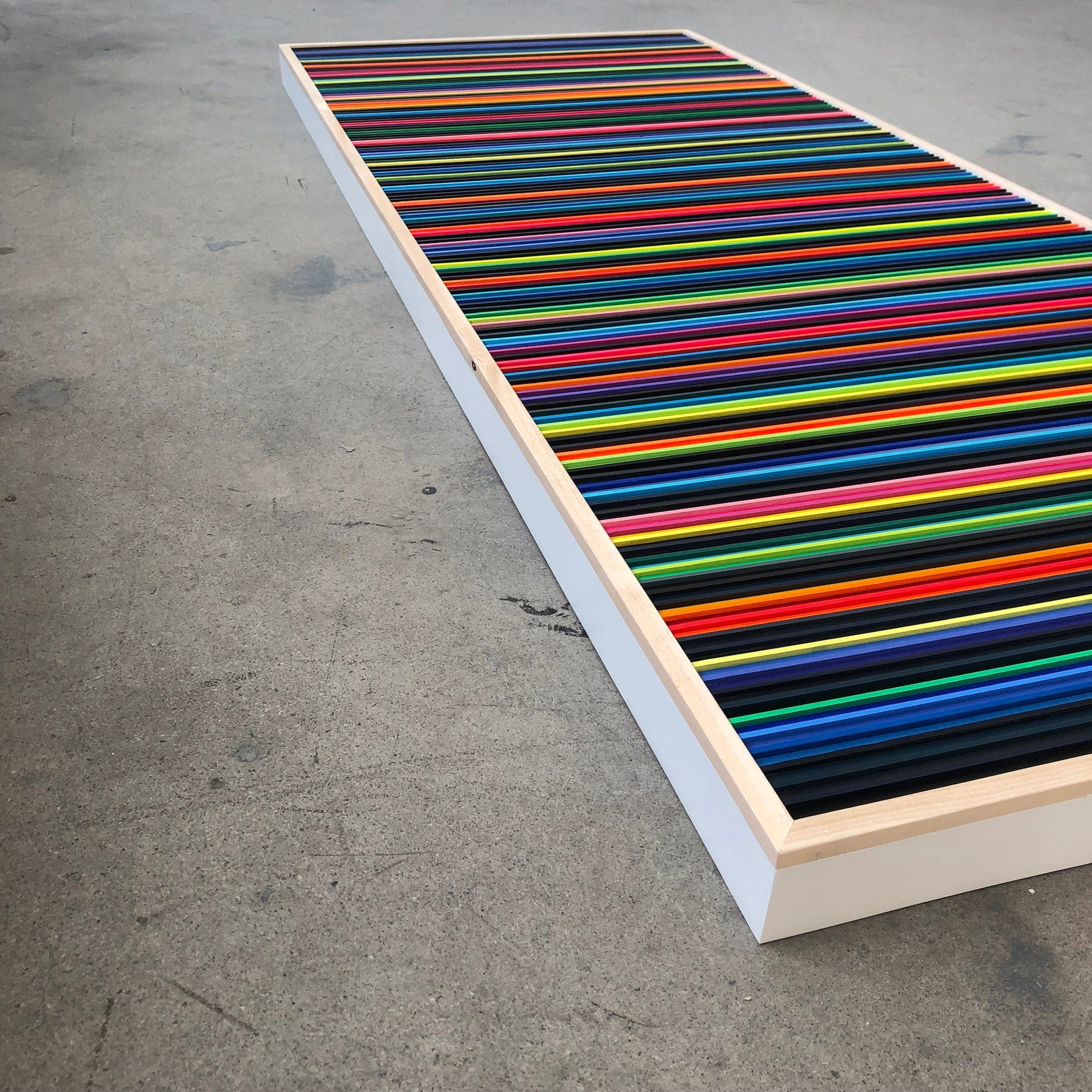 Patrick Déziel Oeuvre original - Techniques mixtes 24x60 Electric Avenue